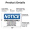 Signmission Employees Only No Customers Are Allowed OSHA Notice Sign, Plastic, 10in W x 7in L, 2PK OS-2PACK-NS-P-710-L-11996 - alternate 3